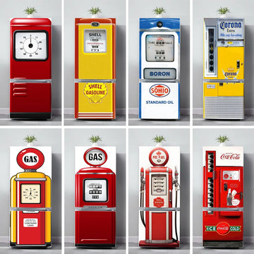 Graffiti Design Creative Fridge Magnet Freezer Decoration Printing Poster Home Decor Wall Sticker