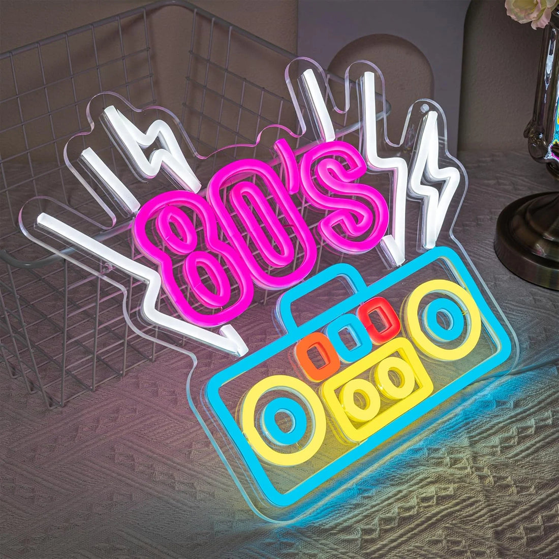 To The 80s Back Neon LED Sign Retro Game Console Room Decoration For Retro Store Disco Living Room Party Dimmable Wall Lamp