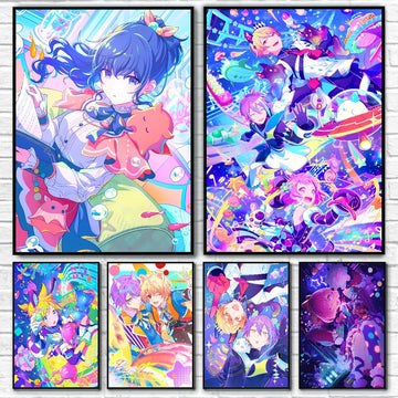 1PC Anime P-project Sekai Poster Poster Paper Print Home Living Room Bedroom Entrance Bar Cafe Art Painting Decoration