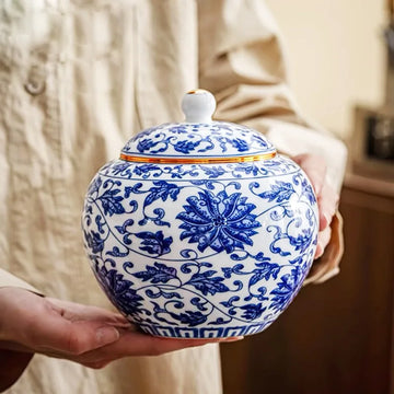 Funeral Urn for Adult Ashes Human Large and Medium Memorial Urns Ceramics Keepsake Burial Urn at Home or Cemetery or Niche Gift