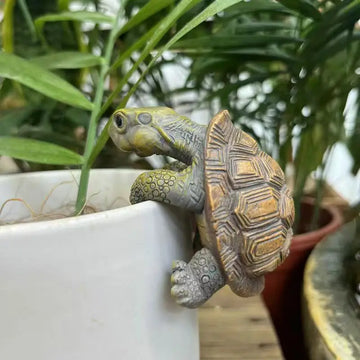 Turtle Hanging Ornaments Decorative Cartoon Small Turtle Pot Hanging Handmade Simulated Turtle Ornaments Home Decor