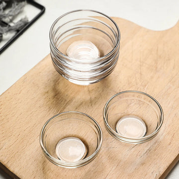 Bozai Cake Bowl Glass Washable Reusable Dessert Snack Bowls For Home Use