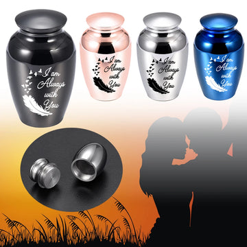 70x45MM Feather seagull ashes urn cremation jewelry urn small ashes holder to commemorate the beloved -Free Engraving