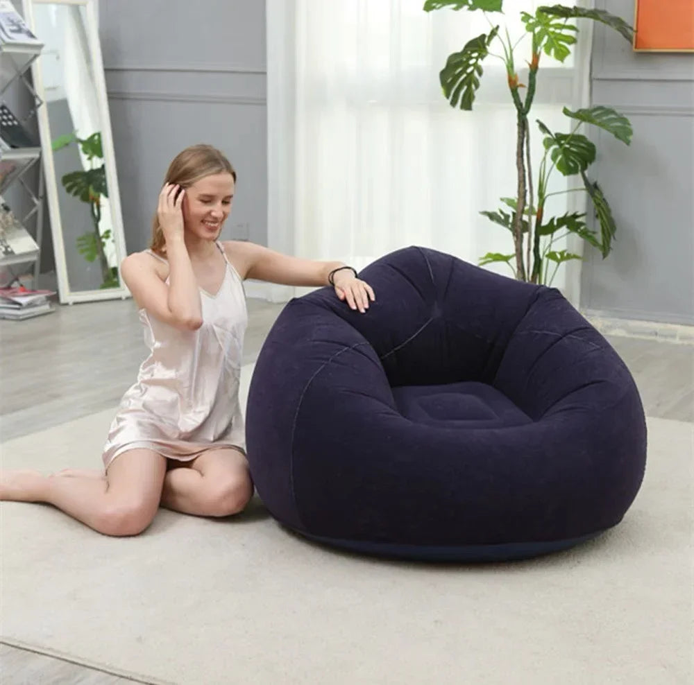 Inflatable Bean Bag Sofa Lazy Lounge Chair Foldable Indoor Recliner Bed Tatami Furniture Living Room Bedroom Sofa