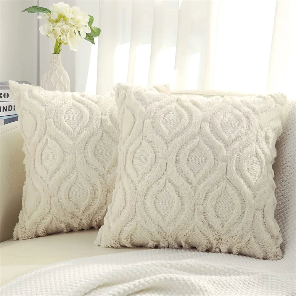 Homaxy Velvet Throw Pillow Cover Soft Solid Decorative Square Cushion Case for Sofa Bedroom Car Home Cozy Pillowcase Living Room