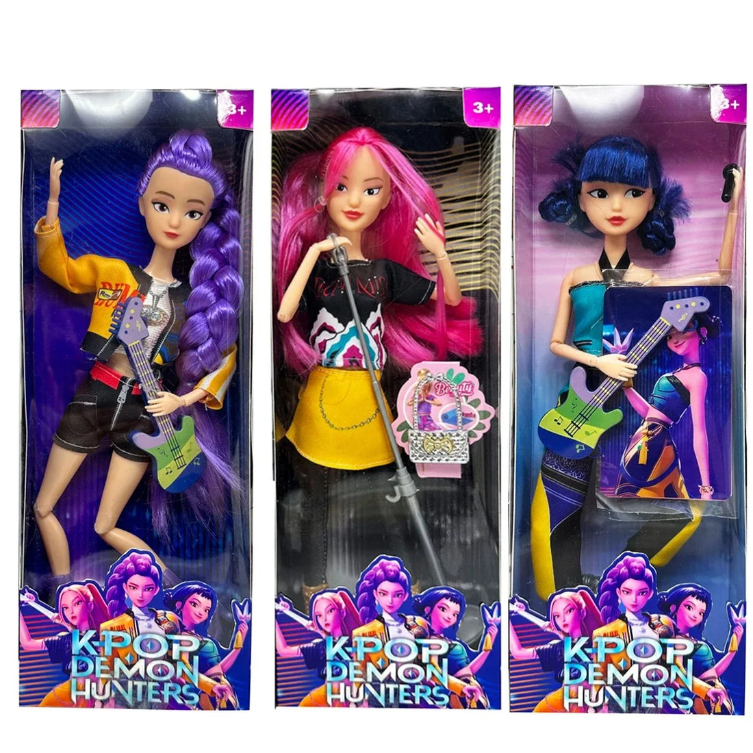 2026NEW anime k pop Demon hunters Witch Hunter Group High appearance Glue doll doll Girl's heart Decorative doll Holiday Gifts