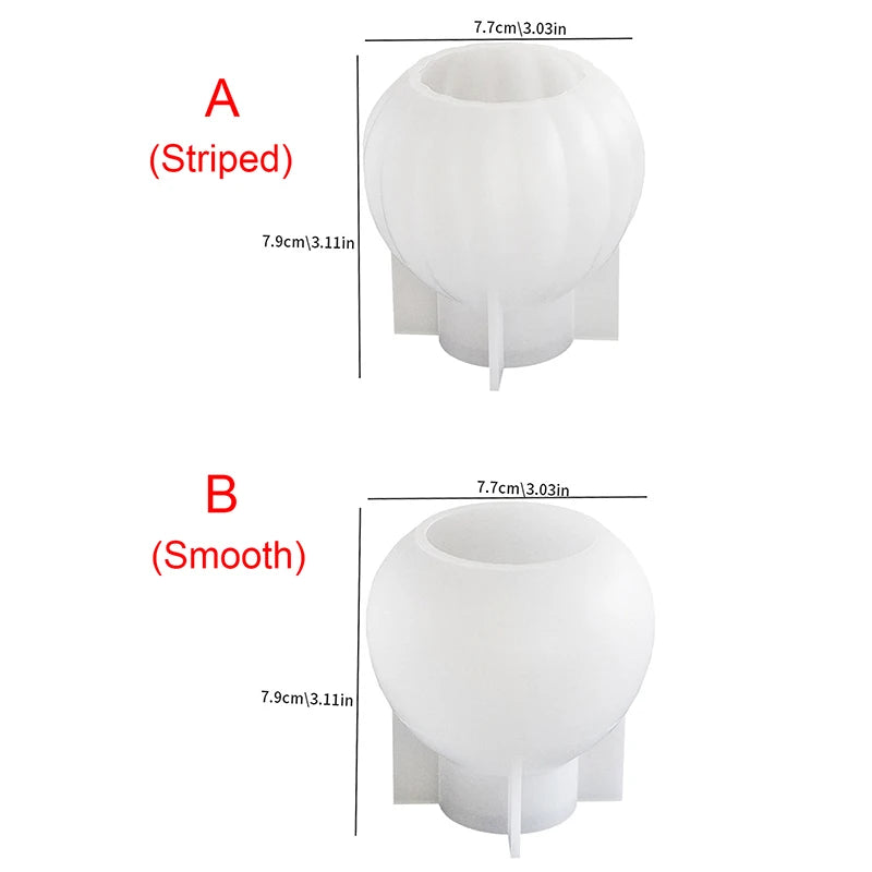 Circular Stripe Vase Silicone Mold DIY Cement Perfume Bottle Ornaments Making Plaster Resin Mold Concrete Gypsum Mold Home Decor