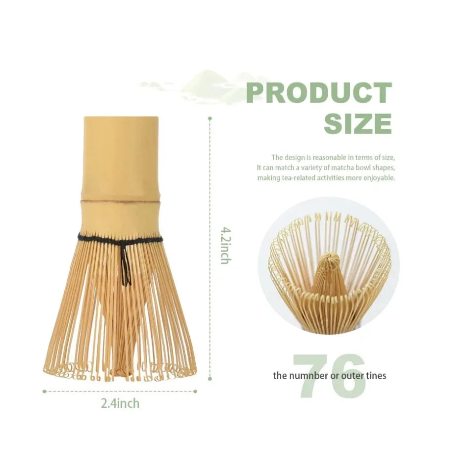 Matcha Whisk - Bamboo Whisk for Matcha Powder, Handcrafted Organic Traditional Japanese Chasen panese Chasen for Authentic Tea