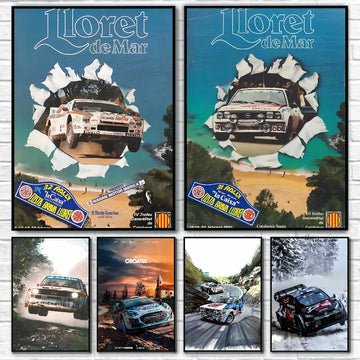 1PC The World's Most Popular Rally Race WRC Poster Self-adhesive Art Waterproof Paper Sticker Coffee House Bar Room Wall Decor