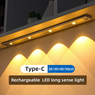 LED Motion Sensor Wireless Ultra Thin Night Light USB LED Wine cooler Light For Kitchen Cabinet Bedroom Wardrobe Indoor Lighting