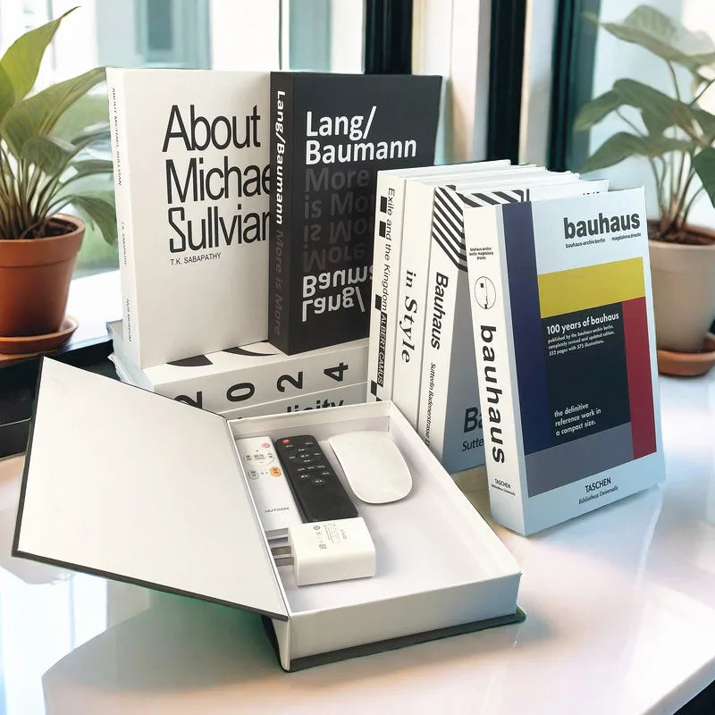 Open Fake Book Storage Box Luxury Decorative Books Ornament Coffee Table Books Shelf Home Interior decoration Bedroom Gift Decor