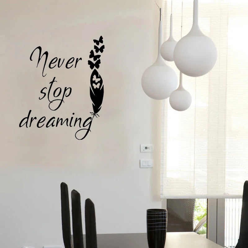 Short phrase Wall Sticker Wall Decal Sticker Home Decor For Kids Room Living Room Home Decor Waterproof Wall Art Decal