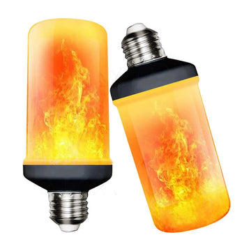 E27 E14 LED Flame Effect Light 12W Multiple Modes Creative Corn Bulb Decorative Lamp for Bar Hotel Restaurant Party Home Decor