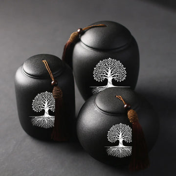 Ceramics Ash Urn Sealed Cremation Funeral Ashes Keepsake Small Animals Pet Dog Cat Memorial Suitable Home Fireplaces Burial