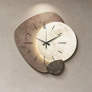 [3D imitation]Modern Clock with Light Design Clock Minimalism Wall Clocks Stylish Large Living RoomMechanism Silent Decoration
