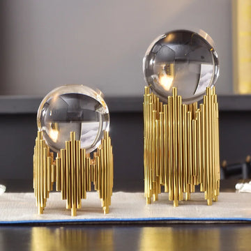 Modern Luxur Creativity Crystal Ball Living Room Bedroom TV Cabinet Wine Cabinet Decorative Items Handicrafts Collectible