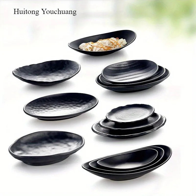 1PC Multifunctional tray Oval frosted black jewelry ring Jewelry key tray organizer kitchen supplies