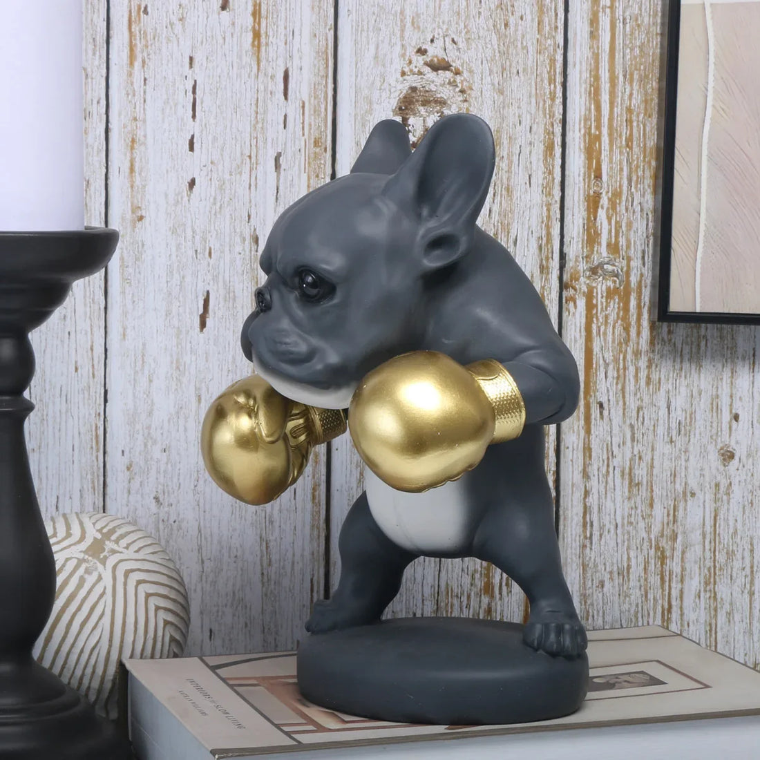 Dynamic Running Dog Statue Athletic Puppy Sculpture for Sports Decor Motivational Gift for Runners Pet Lovers Resin Art Gift