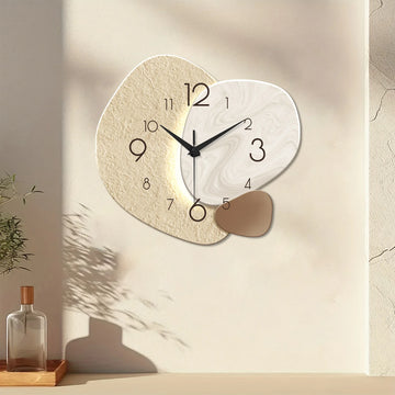 Modern Simple Wall Clock, Silent Quartz Clock, Bedroom Clock Living Room Sofa Background Decoration Wall Clock, No Battery