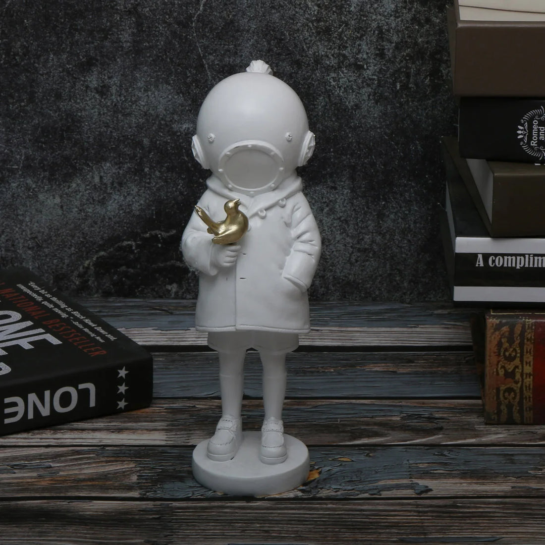 1pc Cross border best-selling Banksy Deepsea girl resin handicraft decorations Home living room porch TV cabinet decorations