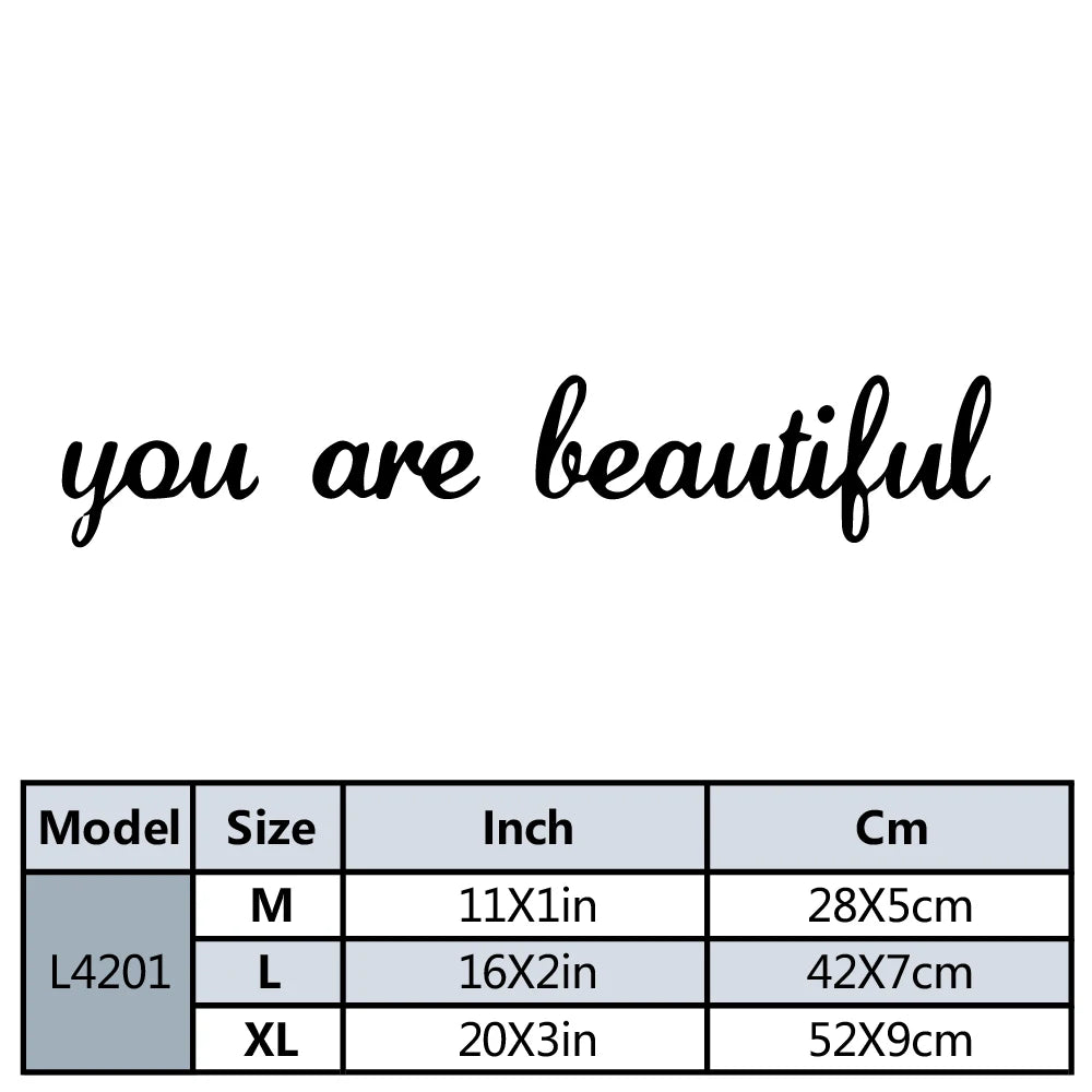 You Are Beautiful Nursery Wall Mirror Stickers Vinyl Art Decals For Bathroom Diy Pvc Home Decoration Accessories