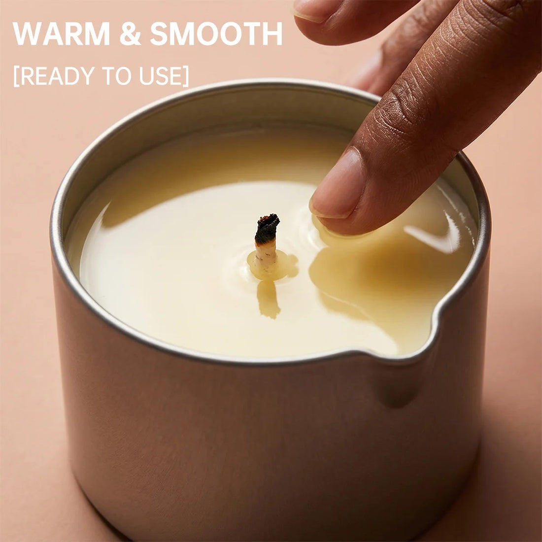 Massage Oil Candle Amber Vanilla 2oz Aromatherapy Candle with Soy Wax Moisturizing Christmas Home Decoration Candle Holders Gift