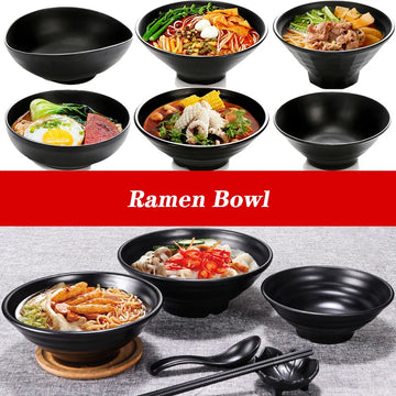 Fruit Salad Fast Food Tableware Japanese Style Plastics Noodles Bowl Household Ramen Bowl Soup Bowl