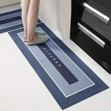 Long strip diatom mud kitchen absorbent floor mat simple household non-slip foot mat toilet mat entrance mat