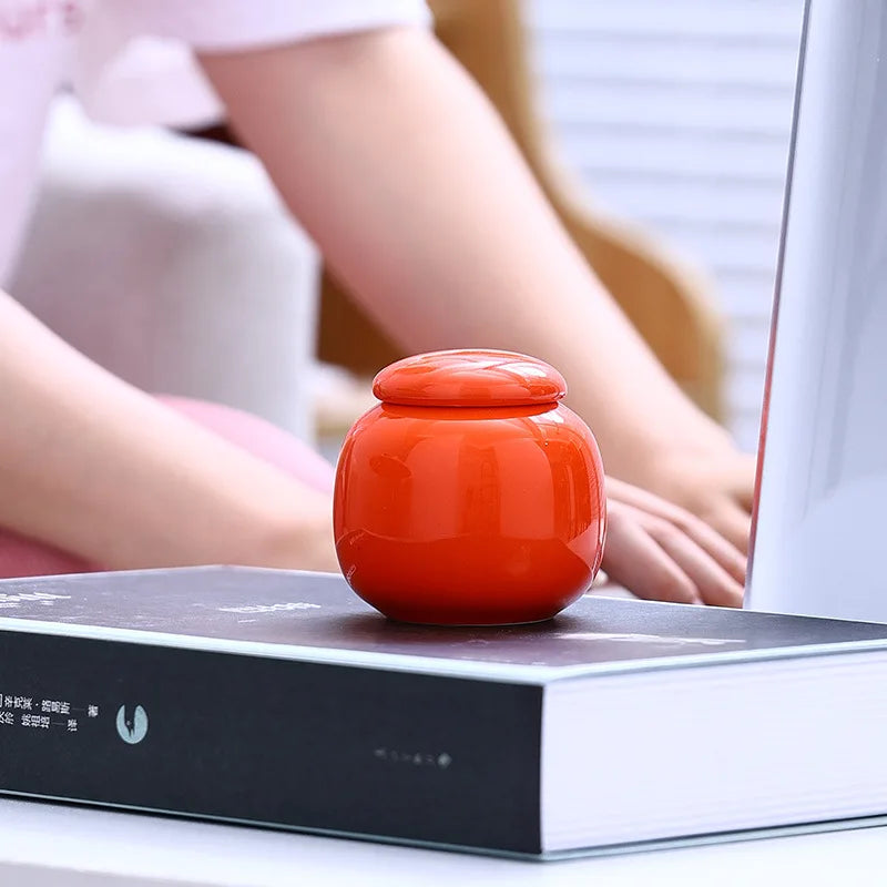 Feline Leukemia Memorial Urn - Personalized Ribbon Design, Ceramic Ashes Container Support Gift