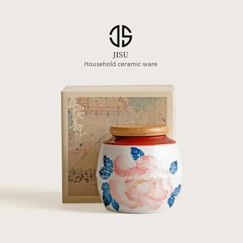 70ML Colorful Ceramic Canister Mini Memorial Pet Urn Sealed Canister Ash Storage Box Funeral Container Storage Memory Funeral