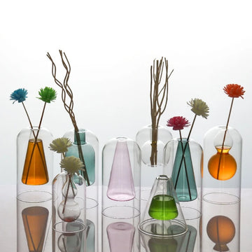 Glass Aromatherapy Bottle Empty Bottle Living Room Creative Reed Diffuser Bottle Decorative Bottle Modern Home Decorations